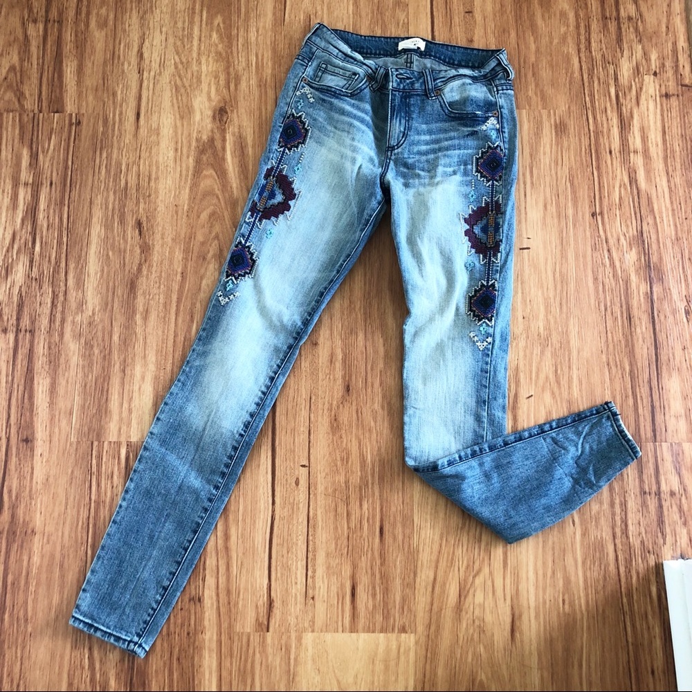 Unique Boho skinny jeans
